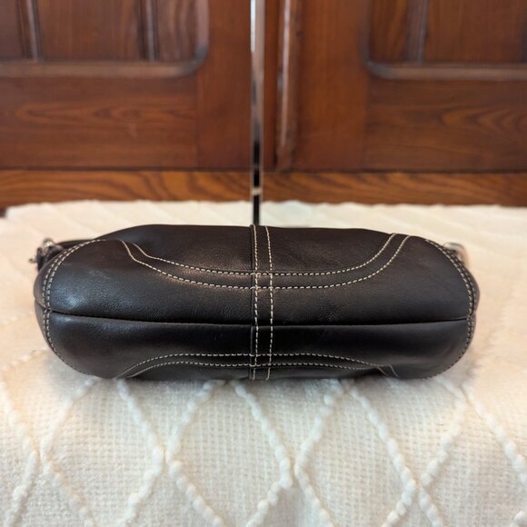 Coach Hobo Leather 9541 Black Shoulder bag small / purse Y2K - Picture 6 of 12